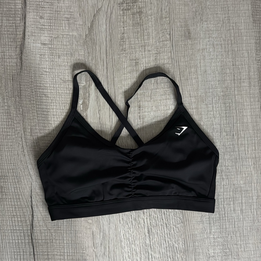 Gymshark Ruched Sports Bra with Crossback Design